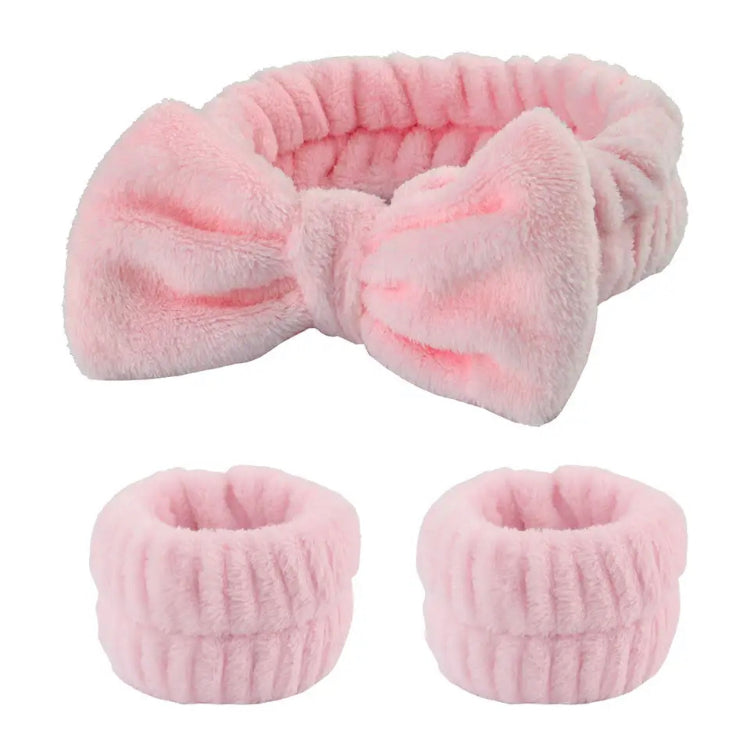 Skincare Head Band with Hair Band Cuffs