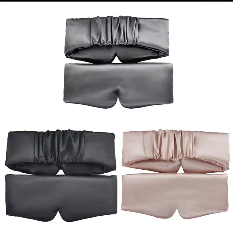 Flat Silk Satin Sleep Mask Comfortable Sleeping Eye Mask